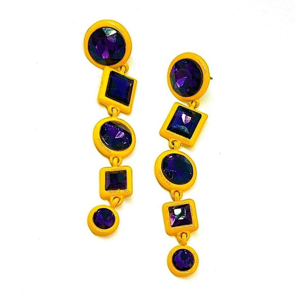 Violet Sunset Earrings! 🌅